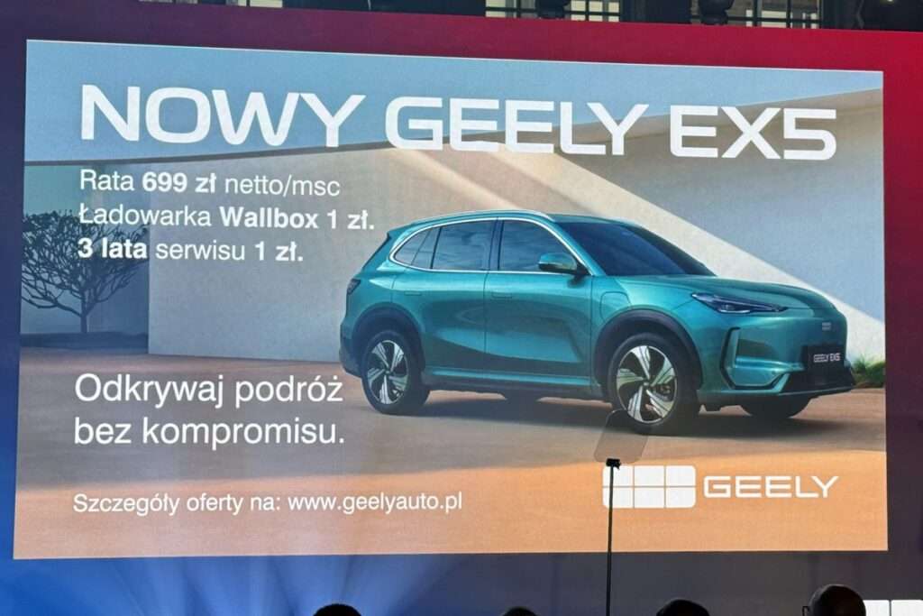 Geely działa w Polsce. Elektryczny EX5 w leasingu od 699 zł 2 geely 4