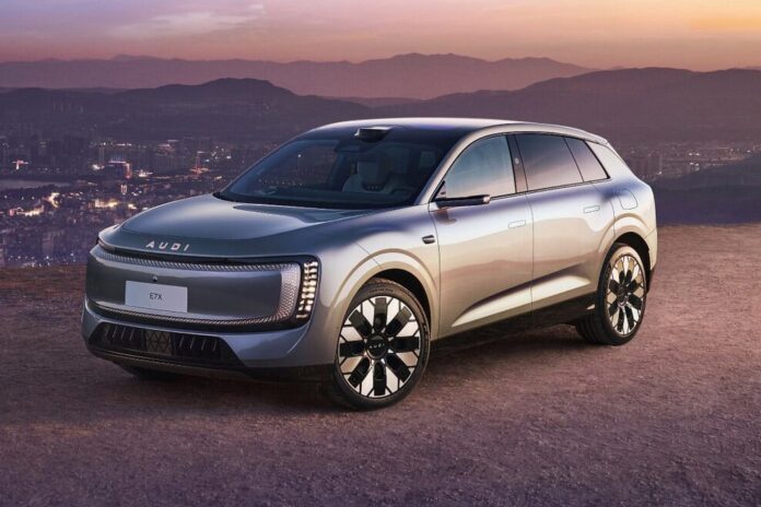 Elektryczny SUV Audi E7X opracowany wspólnie z koncernem SAIC debiutuje na chińskim rynku